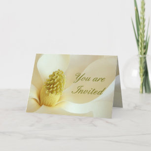 MAGNOLIE Hochzeits-Koordinaten-Hochzeits-Einladung Einladung