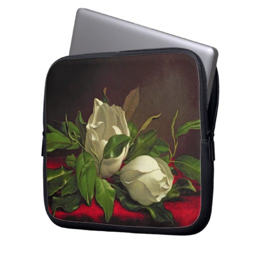 Magnolie Laptopschutzhülle (Vorderseite Links)