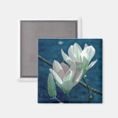 Magnolie Magnet (Vorderseite/Rückseite)