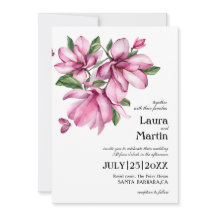Magnolie rosa Blume, moderne Wasserfarbe