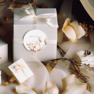 Magnolie Runder Aufkleber