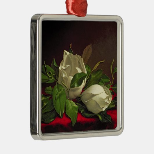 Magnolie Silbernes Ornament (Rechts)