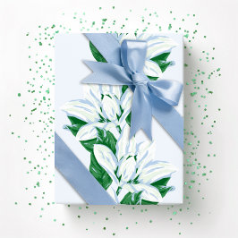 Magnolie Sway in Schiefer und Grün Geschenkpapier