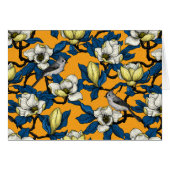 Magnolie und Titmausvogel blühen 3 (Vorderseite (Horizontal))