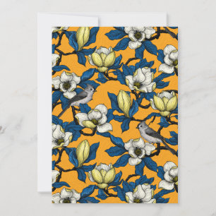 Magnolie und Titmausvogel blühen 3