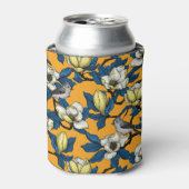 Magnolie und Titmausvogel blühen 3 Dosenkühler (Kanne Vorderseite)