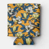 Magnolie und Titmausvogel blühen 3 Dosenkühler (Vorderseite)