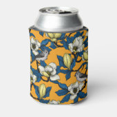 Magnolie und Titmausvogel blühen 3 Dosenkühler (Kanne Rückseite)