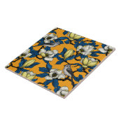 Magnolie und Titmausvogel blühen 3 Fliese (Seite)