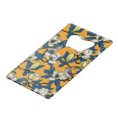 Magnolie und Titmausvogel blühen 3 Geldbeutel Flaschenöffner (Rückseite Schrägansicht)