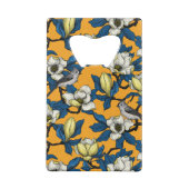 Magnolie und Titmausvogel blühen 3 Geldbeutel Flaschenöffner (Rückseite)