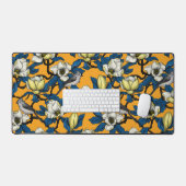 Magnolie und Titmausvogel blühen 3 Schreibtischunterlage (Tastatur & Maus)