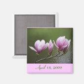 Magnolien, 18. April 2009 Magnet (Vorderseite/Rückseite)
