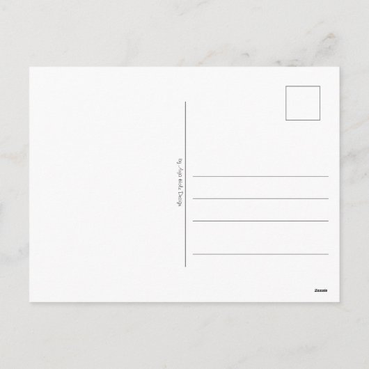 Magnolien, Acryl - Feiertagspostkarte (Rückseite)