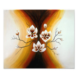 Magnolien, Acryl -  Fotodruck