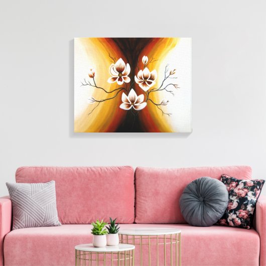 Magnolien, Acryl -  Leinwanddruck (Insitu (Wohnzimmer))