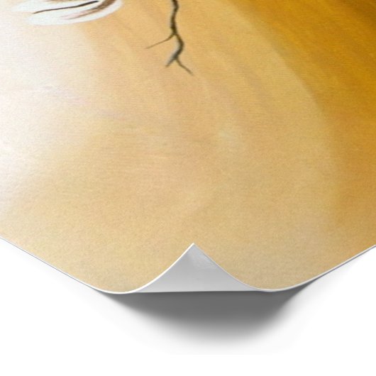 Magnolien, Acryl - Poster (Ecke)