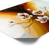 Magnolien, Acryl -  Poster (Ecke)