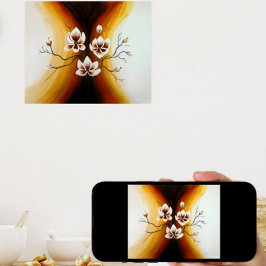 Magnolien, Acryl - Poster