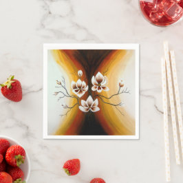 Magnolien, Acryl - Serviette