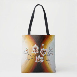 Magnolien, Acryl - Tasche