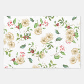 Magnolien, Berries und Foliage Geschenkpapier Set (Vorderseite 2)