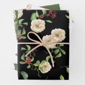 Magnolien, Berries und Foliage Geschenkpapier Set (Beispiel)