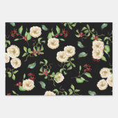 Magnolien, Berries und Foliage Geschenkpapier Set (Vorderseite)