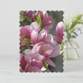 Magnolien blühen einladung (Stehend Vorderseite)