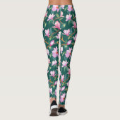 Magnolien blühen leggings (Rückseite)