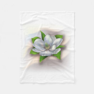 Magnolien-Blume Fleecedecke