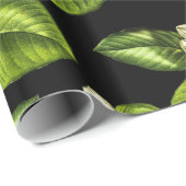 Magnolien-Blumen-botanisches Verpackungs-Papier Geschenkpapier (Rolleneckpunkt)