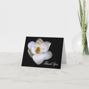 Magnolien-Blumen Dankeskarten leer innen Dankeskarte