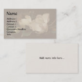 Magnolien-Blumen-Geschäfts-Karte Visitenkarte (Vorne/Hinten)