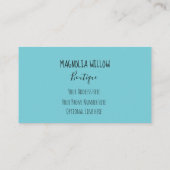 Magnolien-BlumenVisitenkarte Visitenkarte (Rückseite)