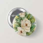 Magnolien-Blumewatercolor-Kunst - multi Button (Vorne & Hinten)
