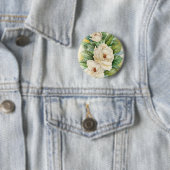 Magnolien-Blumewatercolor-Kunst - multi Button (Beispiel)