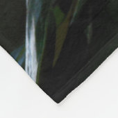 Magnolien-Blüte Fleecedecke (Ecke)