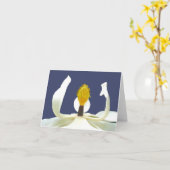 Magnolien-Blüten-Anmerkungs-Karte Karte (Gelbe Blume)