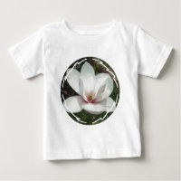 Magnolien-Blüten-Baby-T - Shirt