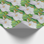 Magnolien-Blüten Geschenkpapier (Ecke)