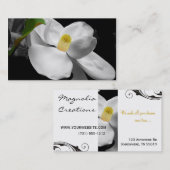 Magnolien-Blüten-Visitenkarte Visitenkarte (Vorne/Hinten)