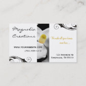 Magnolien-Blüten-Visitenkarte Visitenkarte (Rückseite)