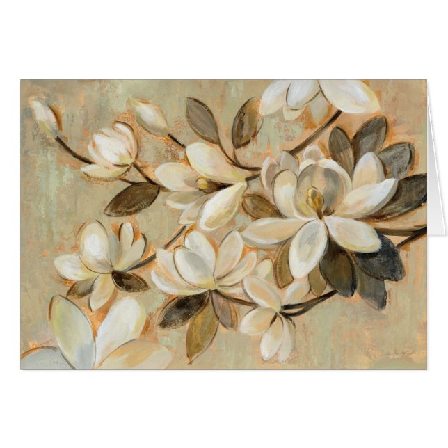 Magnolien-Einfachheits-Creme (Vorderseite (Horizontal))