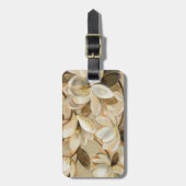 Magnolien-Einfachheits-Creme Gepäckanhänger (Vorderseite vertikal)