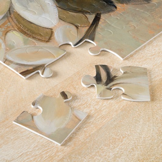 Magnolien-Einfachheits-Creme Puzzle (Seite)