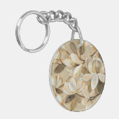 Magnolien-Einfachheits-Creme Schlüsselanhänger (Vorderseite links)