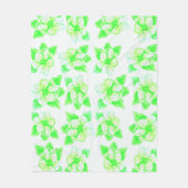 Magnolien Fleecedecke (Vorderseite)