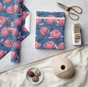 Magnolien-Garten Geschenkpapier