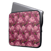 Magnolien-Garten Laptopschutzhülle (Vorderseite Links)